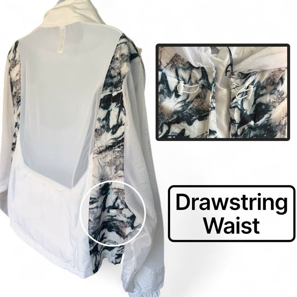 ZYIA Active White Marble Mesh Jacket and Shoulder Bag Size XXL - Picture 4 of 10